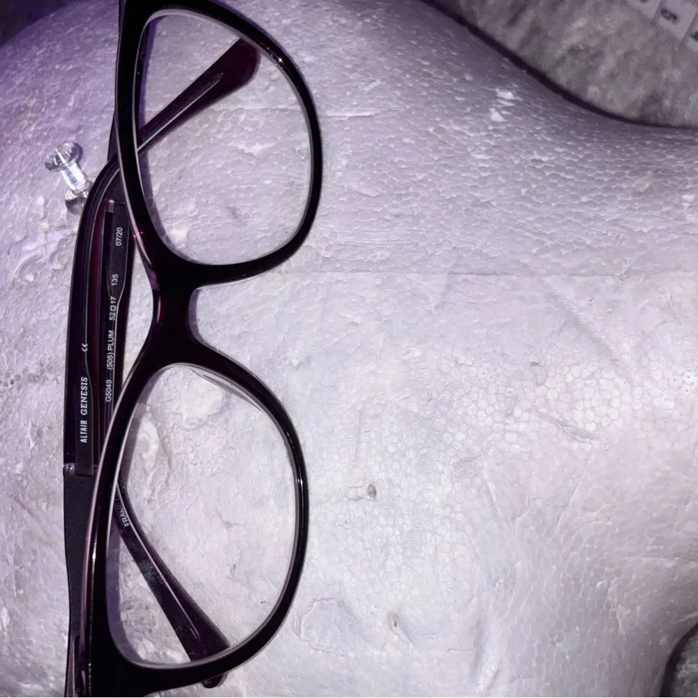 Altair Genesis glasses G5049 505 plum accessory 52/17 135 frames rare eyewear